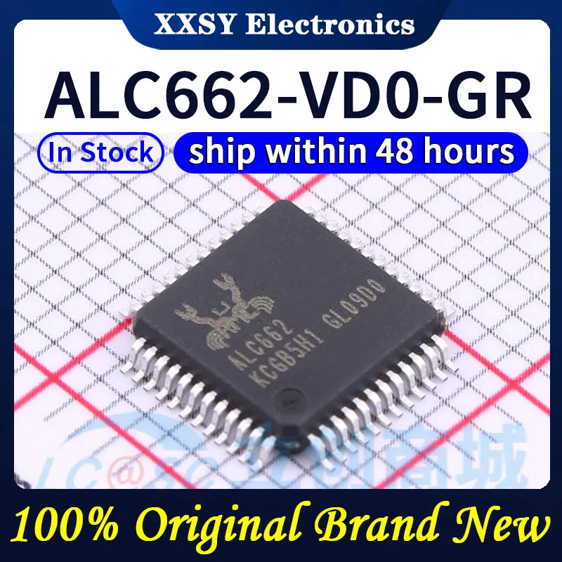 Original ALC662-VD0-GR ALC662, qualidade 100%, novo