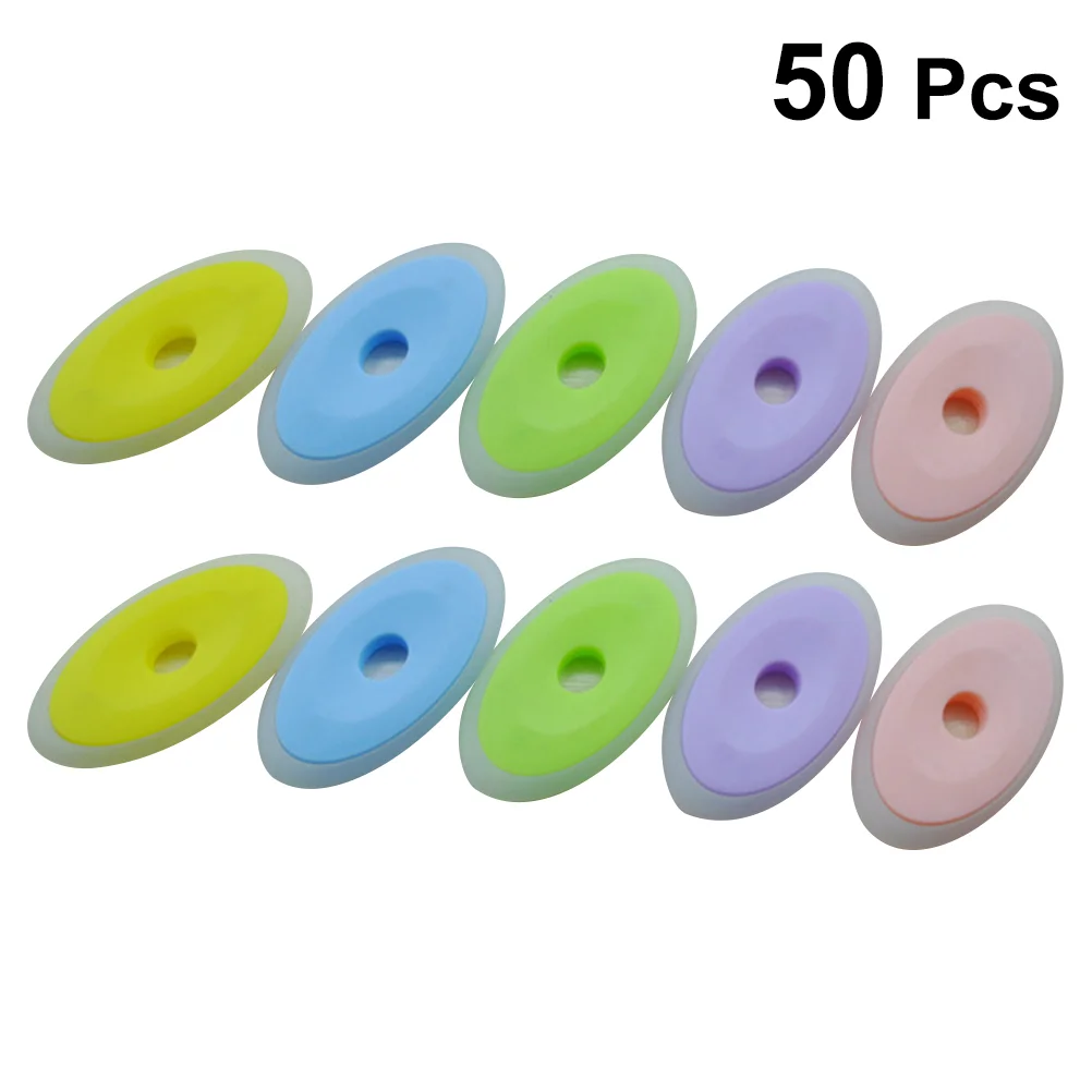 50 Pcs Typos Eraser Stationery Rubber Neutral Pen Erasable Bright Colorful Portable