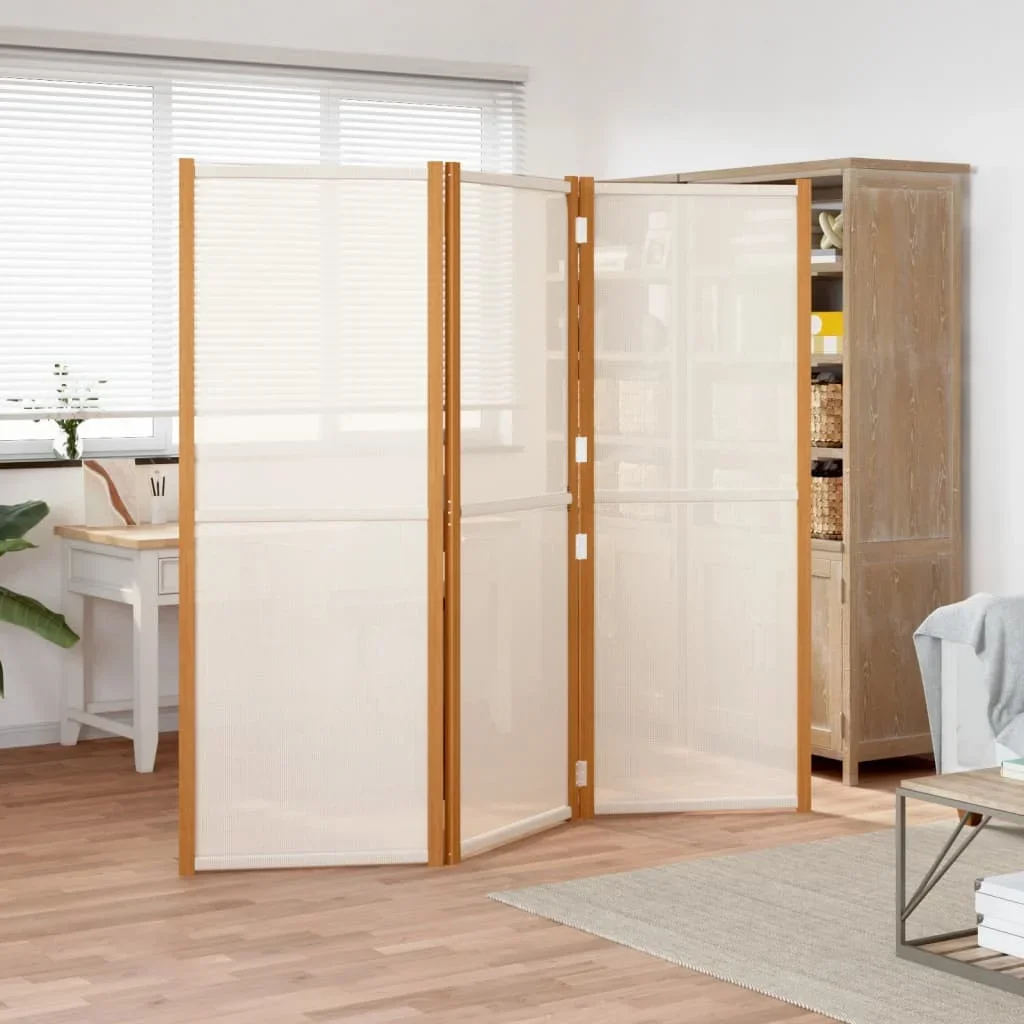 Vidaxl Cream/White 3-Panel Room Divider 210X180 Cm Privacy Screen,Blackout Screen,Interior Decoration