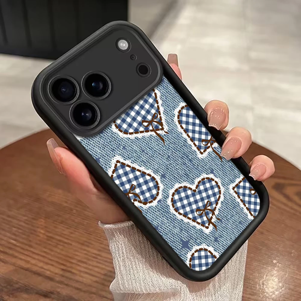 Blaue Denim-Herz-Handyhülle mit Trageband für Samsung Galaxy Note 20 Ultra S25 S26 S24 S22 Plus S24 S23 FE S24 S25 Ultra A56 Cover – Detail 6