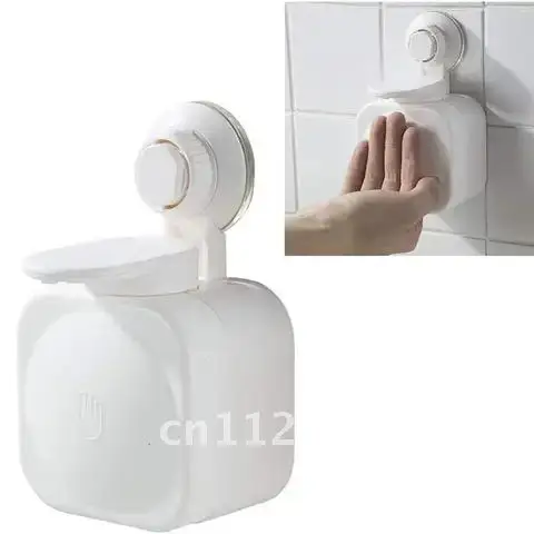 350ml soap dispenser liquid soap manual press kitchen bathroom wall-mount no trace soap dispenser liquid