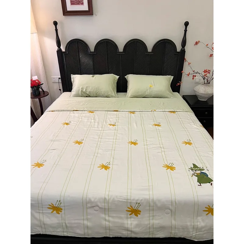 French retro all solid wood bed, antique 1.8 meters princess bed, American master bedroom carved Roman column 2 meters big bed