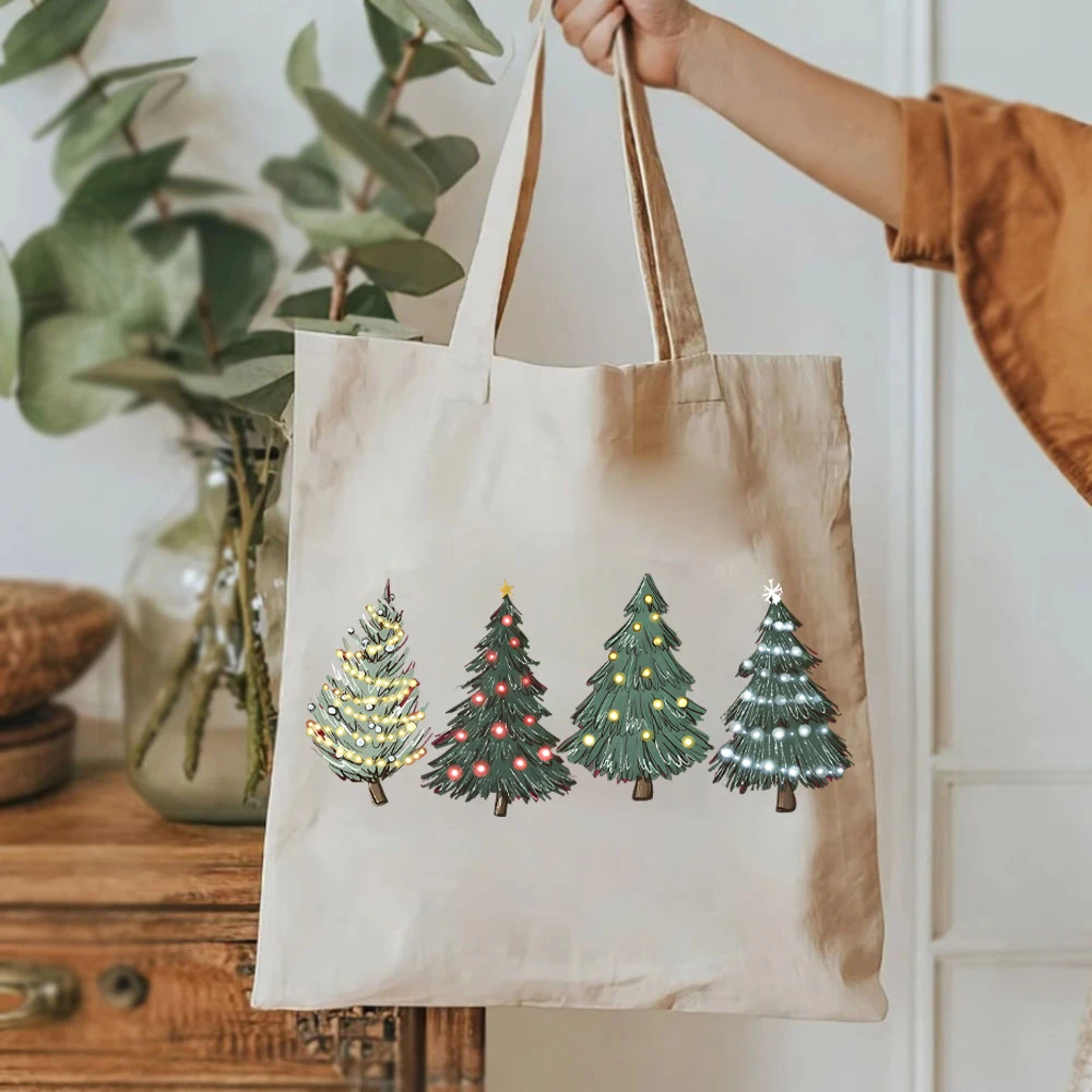 Árvore verde natal das mulheres bolsas árvore de natal bolsa feminina férias inverno bolsa feminina cor de natal sacola feminina