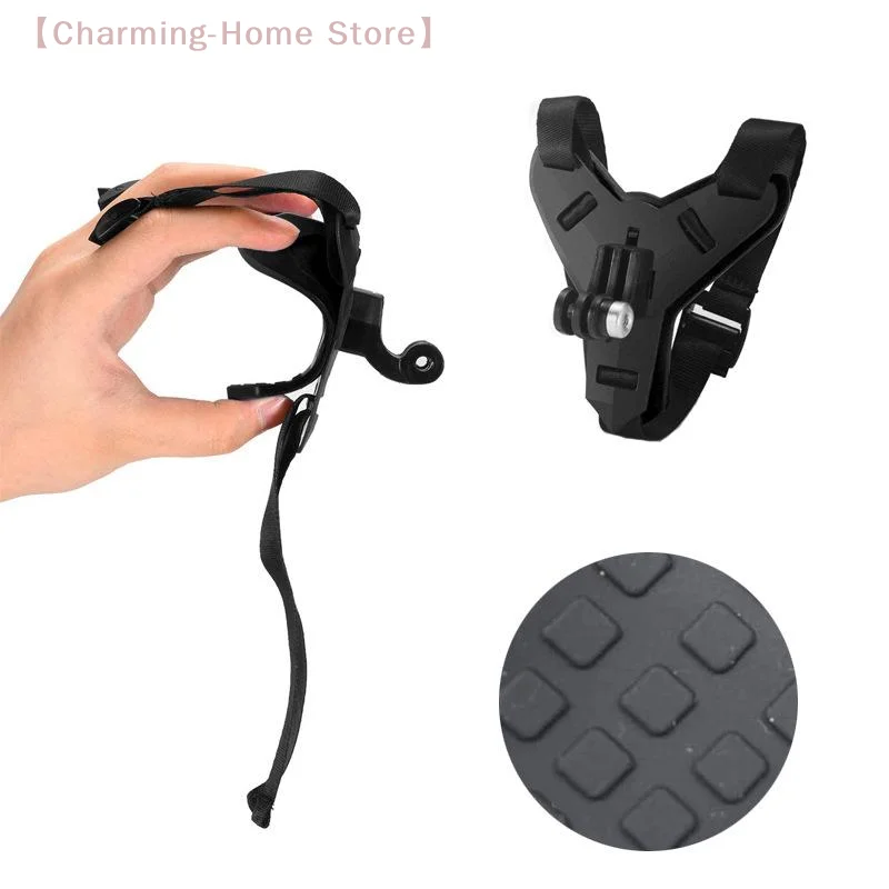 

Крепление-держатель для телефона на подбородочный ремень мотоциклетного шлема для экшн-камер и спортивных камер