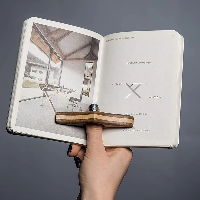 

1Pcs Page Holders For Reading Wooden Keep Book Open Bookmark Rustic Book Page Holder Portable Reading Accessories For Students