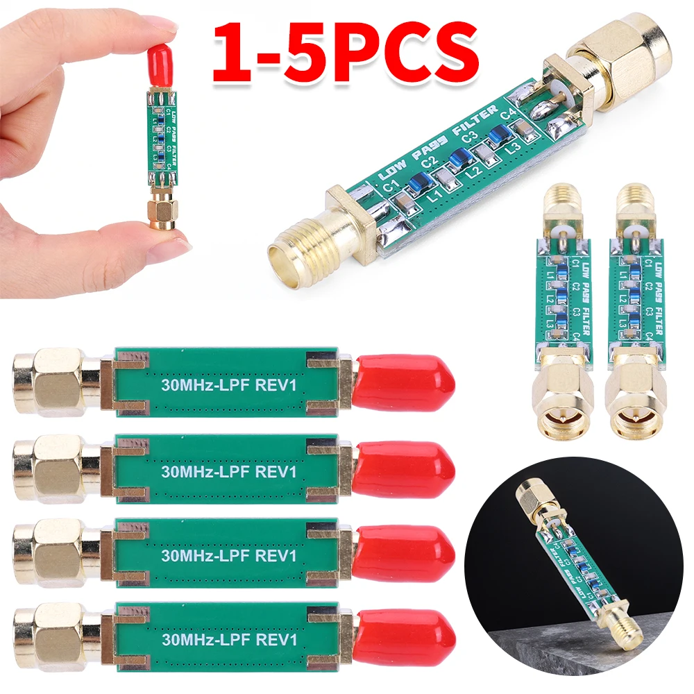 1-5PCS 수신 전용 30Mhz LPF 로우 패스 필터 FM 중단파 신호 수신용 효과적인 신호 필터링 장치