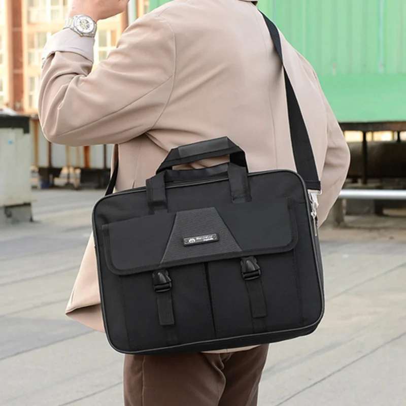 Mode Business Herren Aktentasche große Kapazität männliche Schulter Umhängetasche wasserdichte Laptop tasche Büromann Handtasche