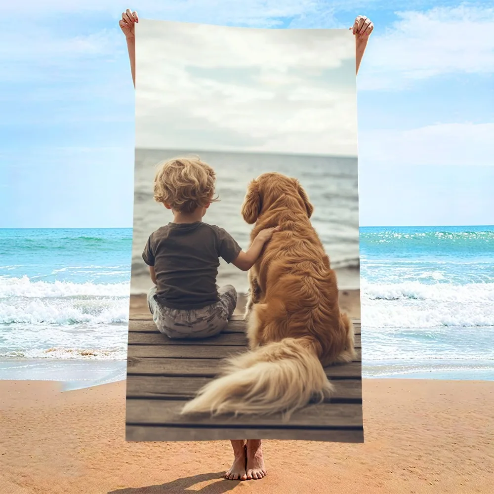 Fitness Swim Quickdry Absorb Water Bath Towel80x160CM Microfiber Beach Towel Outdoor Travel Camping Picnic Blanket Beach Blanket view 2