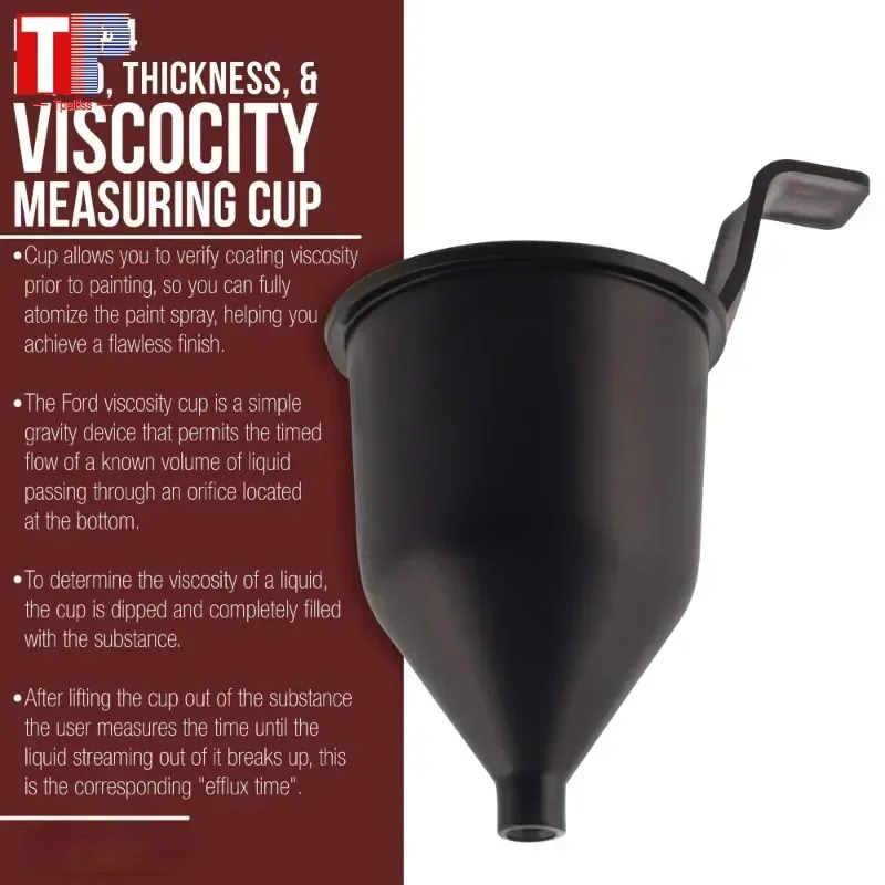 Tpaitlss Viscosity Measuring Cup Ford Liquid Thickness # 4 Four Viscosimeter Paint 9076Cup