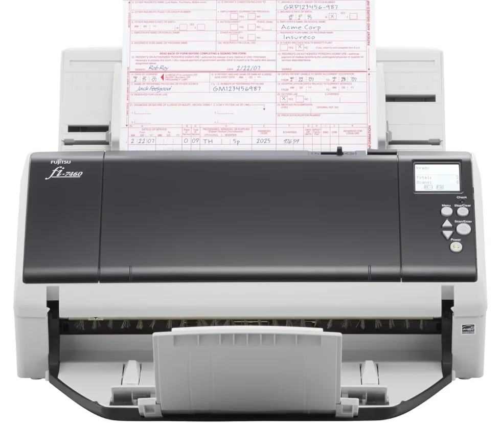 Fujitsu Fi-7460 ماسح الصور عالي السرعة أوتوماتيكي على الوجهين ومسح دفعة مستمرة للمكتب الاحترافي #3