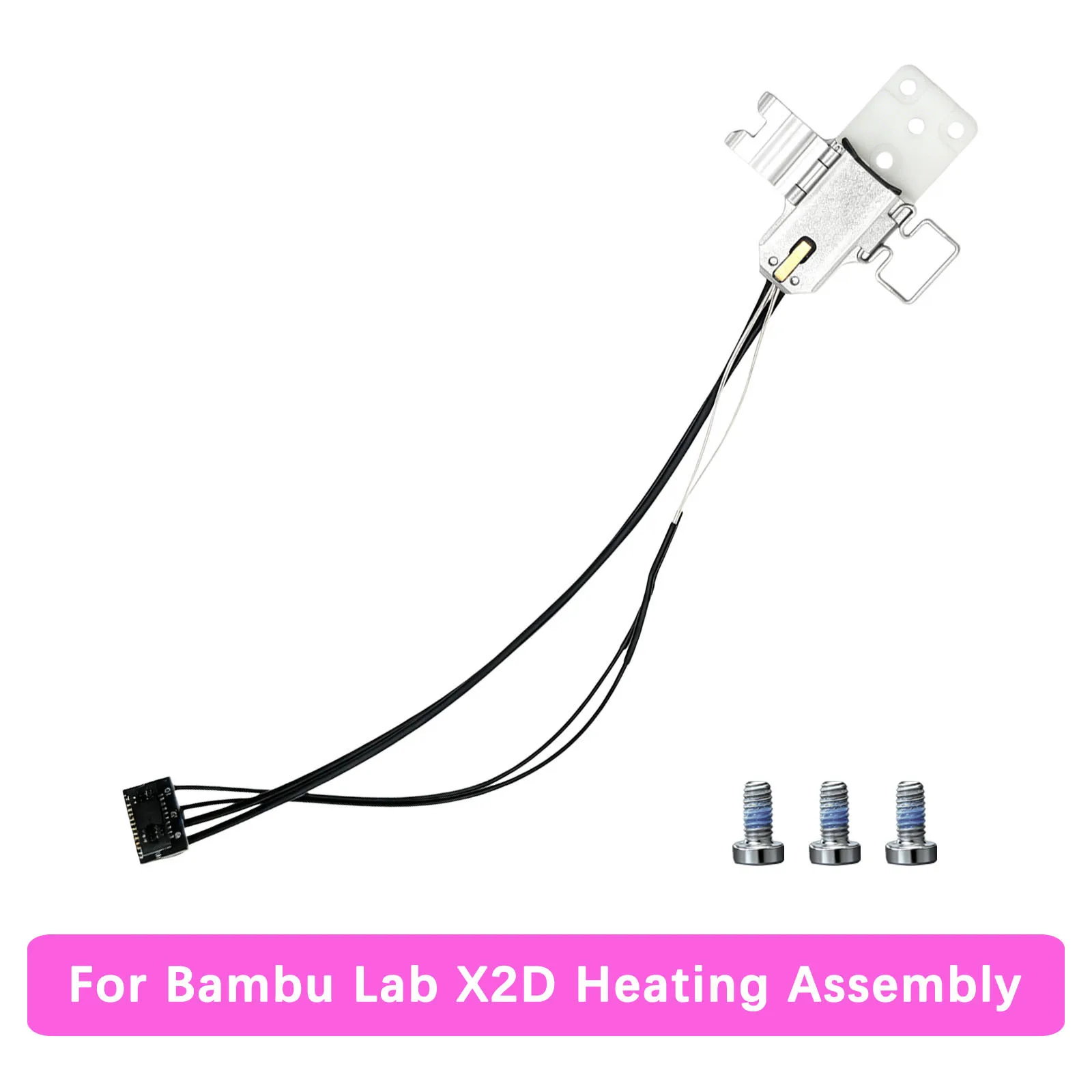 X2D Heating Component + Heater Cartridge Thermistor For Bambu Lab X2D Hotend Upgraded Hotend Heating Assembly For Bamboo P2S
