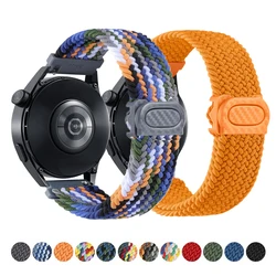 Strap For Samsung Galaxy Watch 6 5 4 Classic/Pro/7/FE/40 44mm Nylon Braided Loop Correa Bracelet Huawei GT 2e 3 4 Band 20mm 22mm