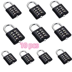 8 Digits Password Code Combination Padlock Zinc Alloy Suitcase For Luggage Travel Code Smart Lock Code Keyed Anti-thieft Lock