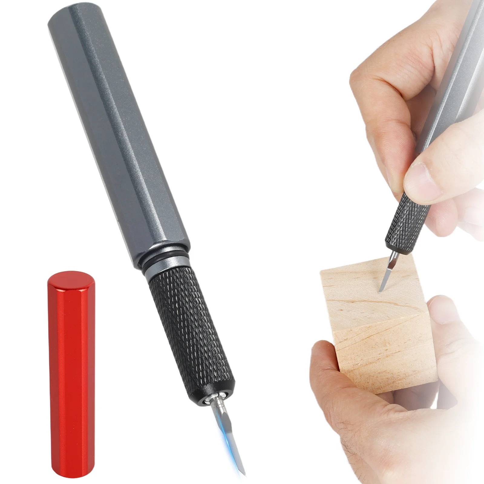 

Model Scriber with Tungsten Steel Blade Portable Model Scribing Chisel Tools for Scribing Line Engraved Panel Line Push Knife