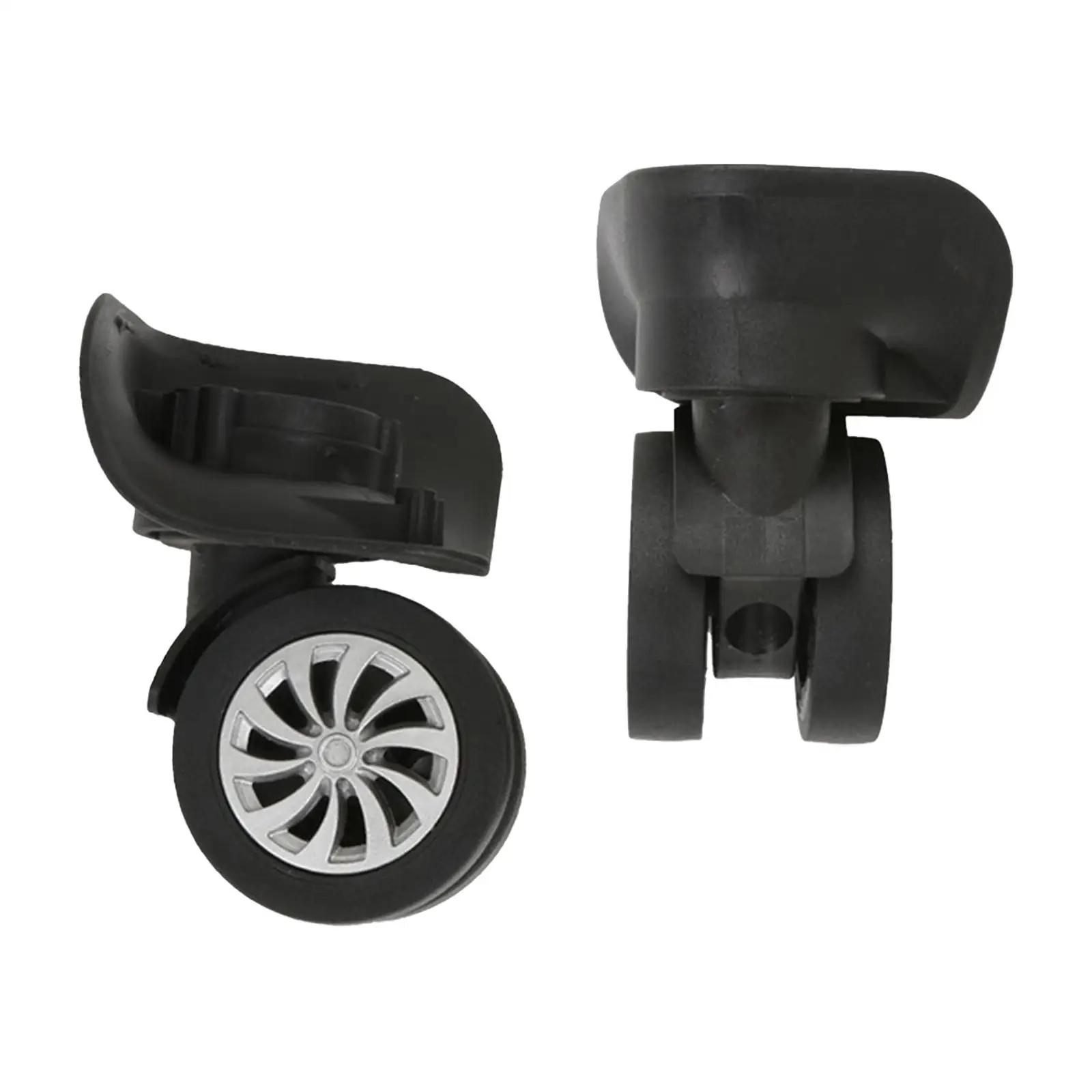 2x Bagagewielen Vervangen 360 ° Draaibare Stevige Trolley Koffer Stille Wielen Reparatie Koffer Casters Voor Reisbagage