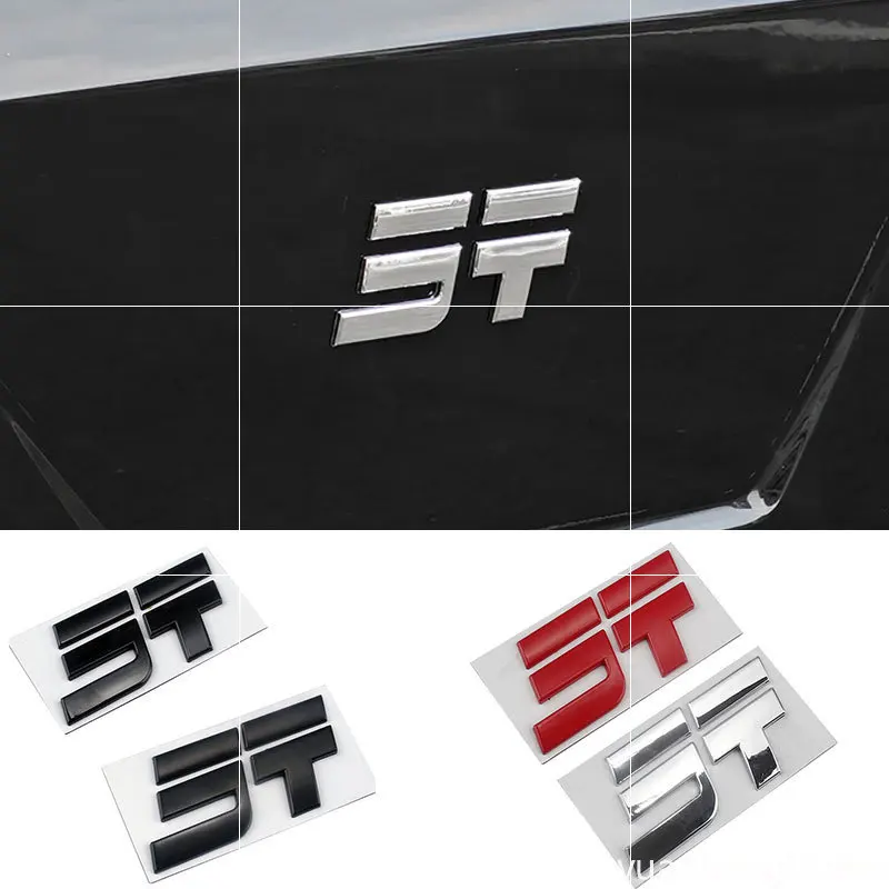 For Jetour Traveler T2 Front Hood Letter Mark Spare Tire Badge Car Sticker ST Emblem Car Logo Automotive Exterior Parts