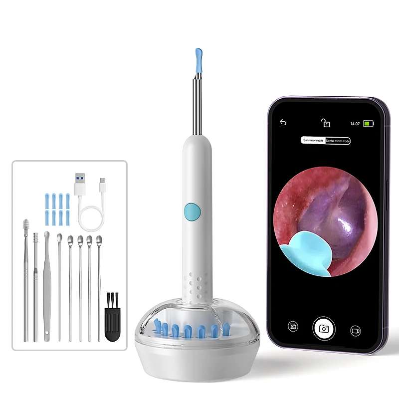 

Visual Ear Camera 4.2MM WIFI Ear Pick with 6LEDs HD1080P Video Ear Cleaner Endoscope Digital Ear Wax Removal Tool Ear Spoon Case