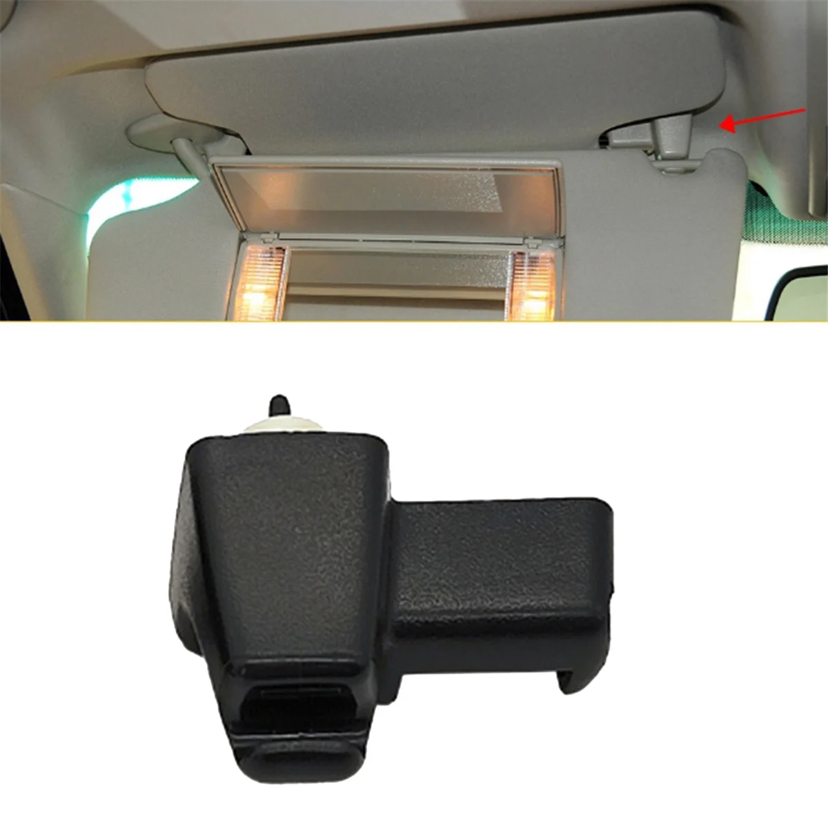 سيارة الشمس قناع تثبيت كليب التجنيب لسيارة رينج روفر التنفيذي 2010-2012 الحق EGPO00040PVA الأسود اكسسوارات السيارات-L94A #3