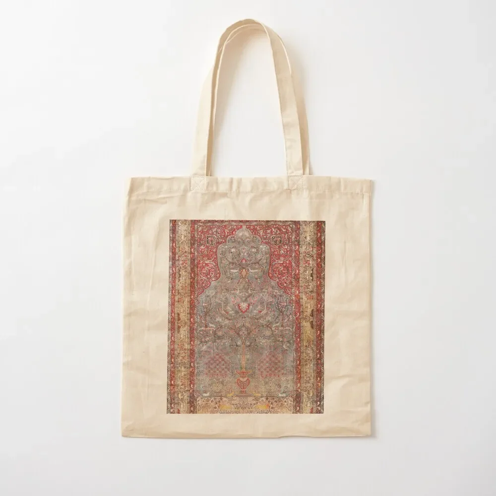 

Tehran Tree of Life Antique Persian Rug Print Tote Bag Canvas bag for women Handbags women shopping bags foldable Bag