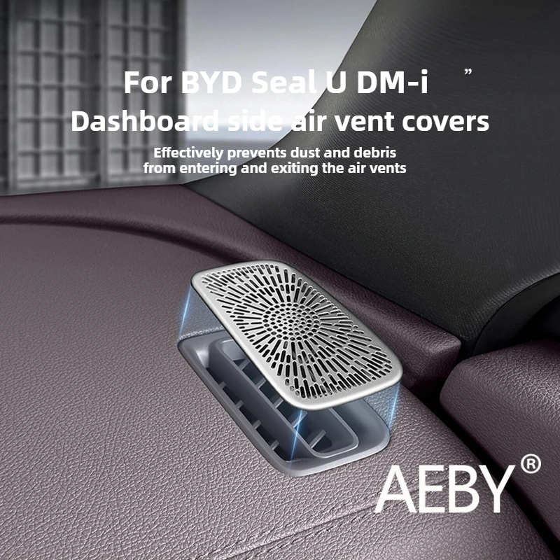 

AEBY For BYD Seal U DM-i 2020-2025 Dashboard Speaker Cover, A/C Vent Grille Panel, Anti-Dust Anti-Scratch Interior Decoration