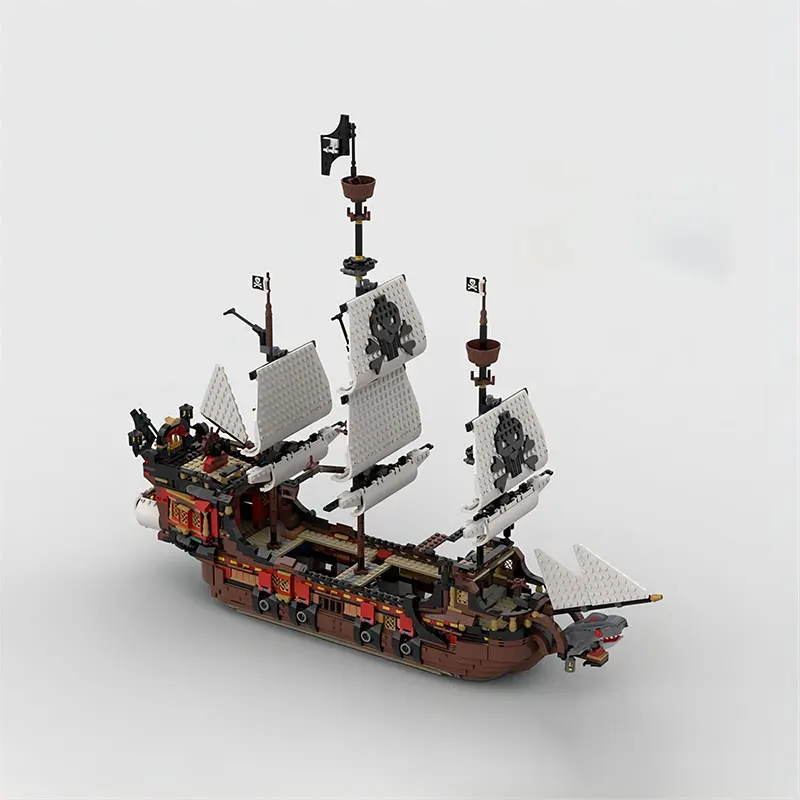 

MOC traffic Series Pirate ships and warships Puzzle Block Toy Small Particle Splicing Set Holiday Birthday Gift