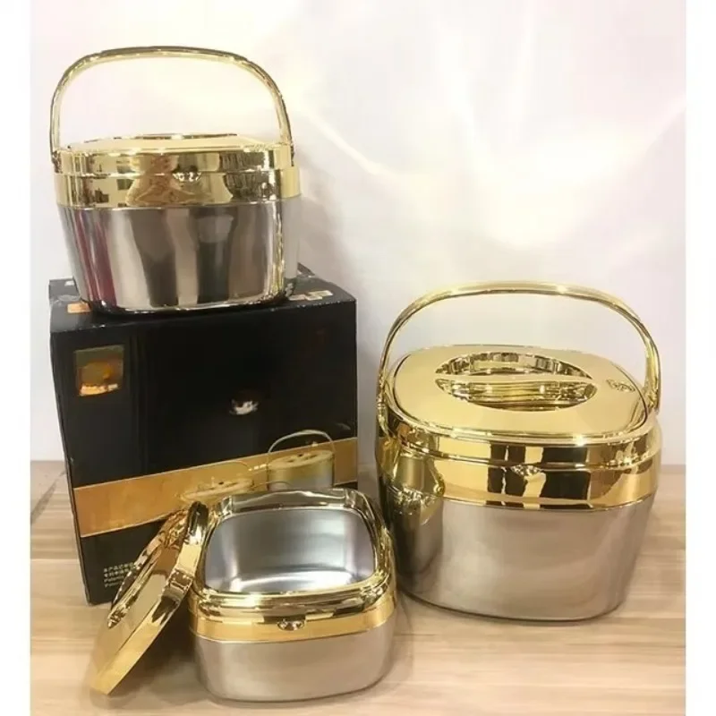 

Golden Food Heater Hot Pot Food Heater Container Set 2/5/10 L Lunch Box Container Casserole Bracket