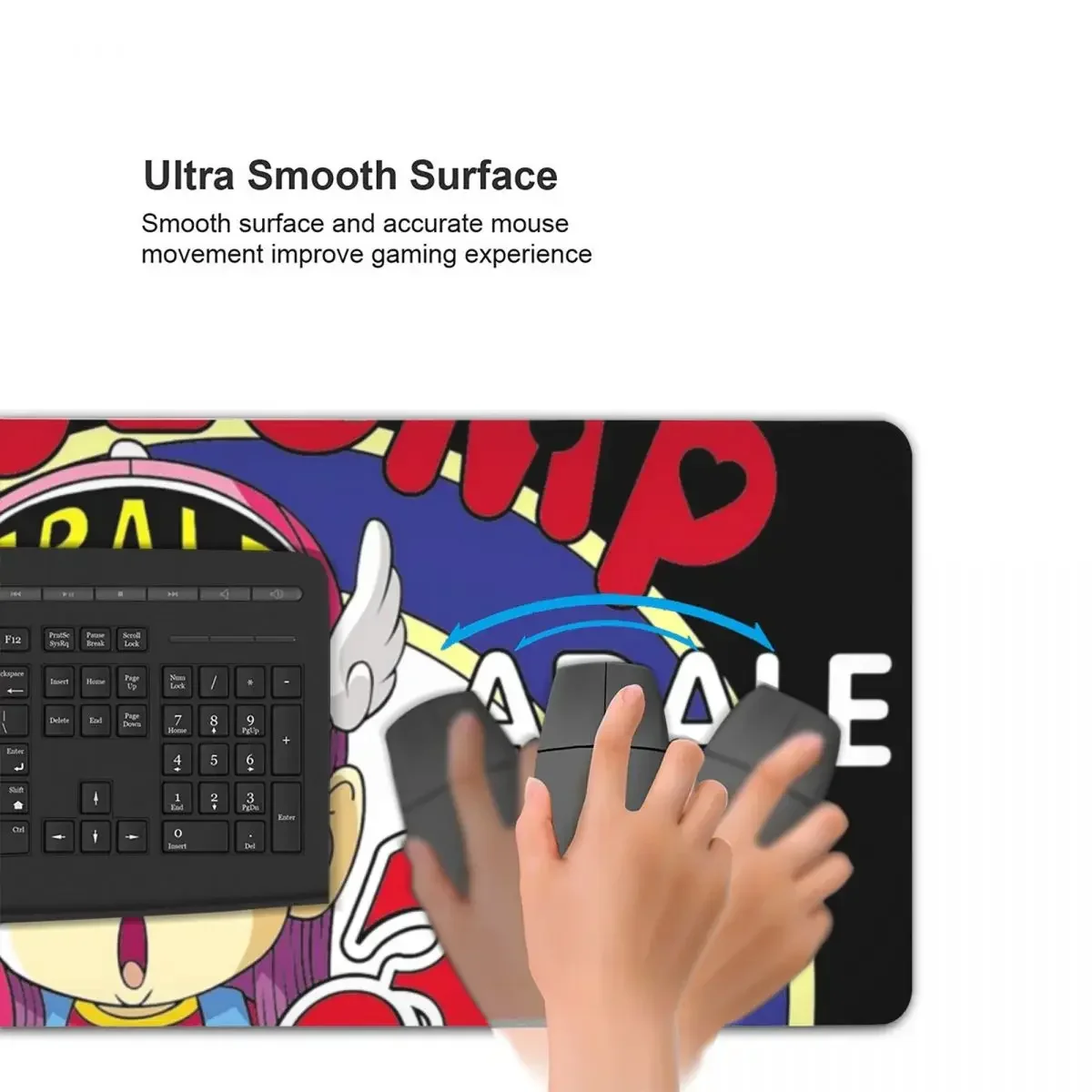 Slump robô menina arale hoyoyo grande mouse pad teclado de computador tapete de mouse gamer pc portátil tapete de mesa de escritório