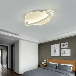 Modern LED Ceiling Lights Boy Girl Children Room Planet lamp Living Bedroom Space Reading Decor Ceiling Lamp