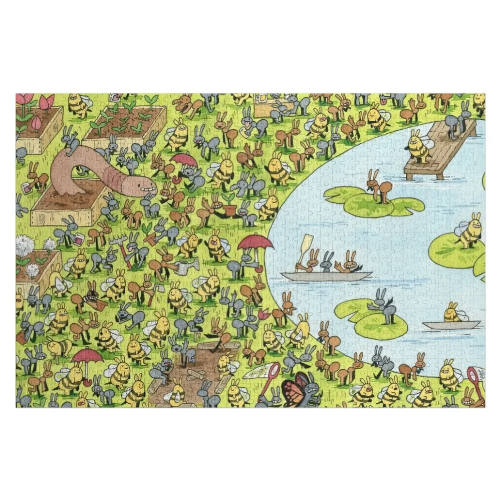 

Spring Ants Jigsaw Puzzle Personalised Toys Customs With Photo Wooden Name Puzzle