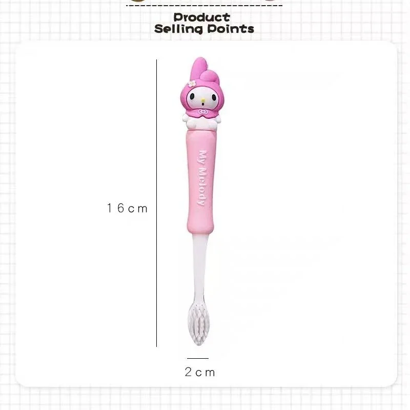 Bonito olá kitty escova de dentes macia meninas e estudantes dos desenhos animados produtos de higiene pessoal kuromi anime decoração crianças pai-filho itens domésticos