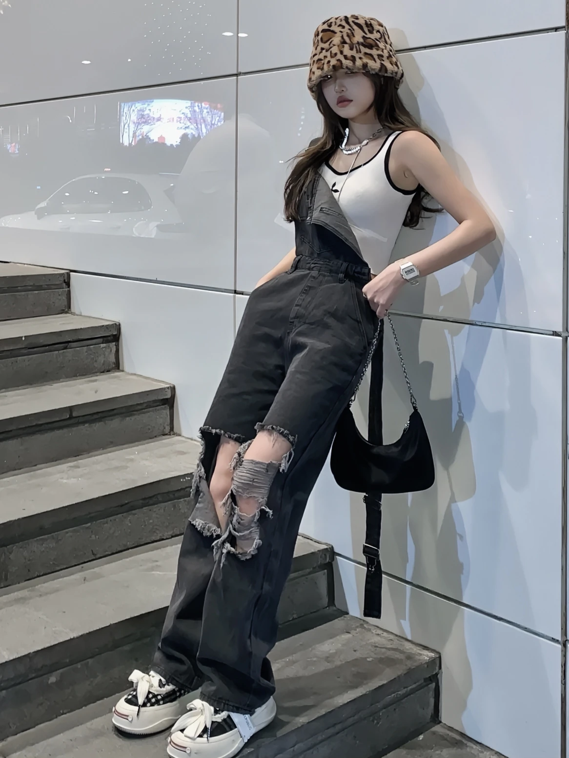 Jumpsuits voor bruiloft Vrouw Elegantie Patronen Junior Enkellengte Veters Gewatteerde stiksels Mono Splitten Hoge taille Allure Cowl