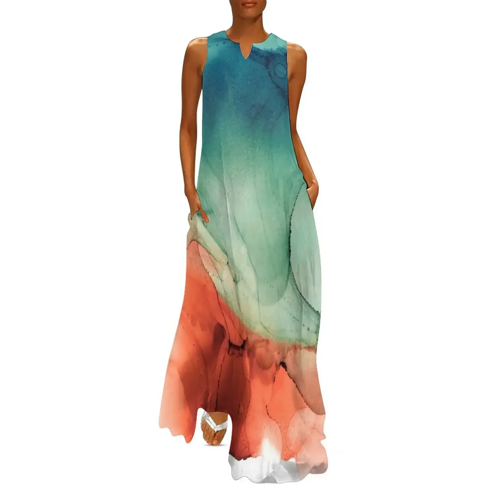 

Fire and Water Long Dress evening dresses luxury 2025 Women's summer dresses Women's long dress Dress