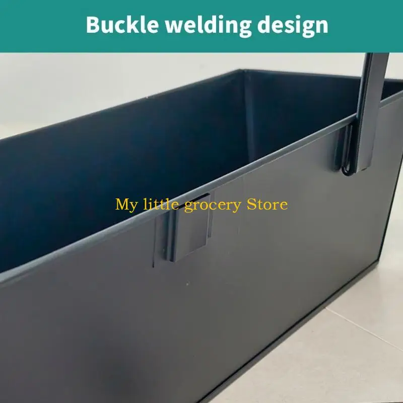 D5BD Railing Planter Box for Flowers and Herbs Hanging Flower Pot Holder for Fences or Balconies Indoor Plant Decoration