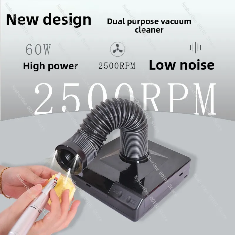 Multifunctional High Power Dust Collector Telescopic Tube Desktop Vacuum For Dental Grinding & Nail Salon