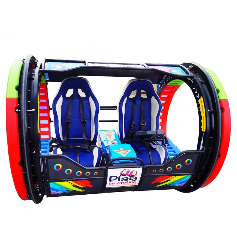 Riteng Outdoor Amusement Park Rides Happy 360 Degree Rotation Control Rolling Car Carnival 360 Adult Happy Swing Ride Rocking