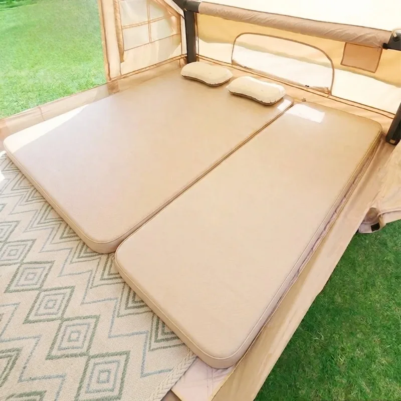 Comfortable Soft Self-inflating Mat Thick 10cm Compact Folding Sleeping Bed Outdoor Travel Camping Mattress  Pad