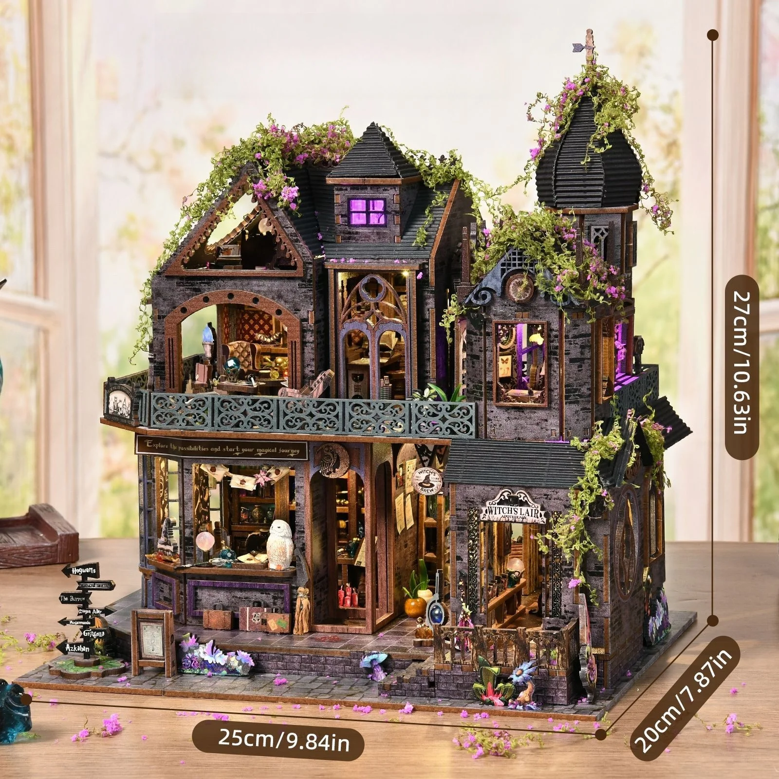 

Волшебный замок: деревянный конструктор-пазл 3D для самостоятельной сборки, подарок-украшение, развивающая игрушка для детей от 4 лет