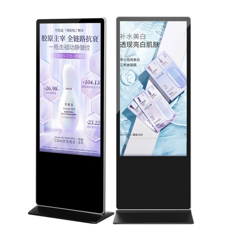 32/49/55/65/75/86 Inch LCD Digital Signage and Display, Android IR or Capacitive Touch, 4k 1080p Indoor AD