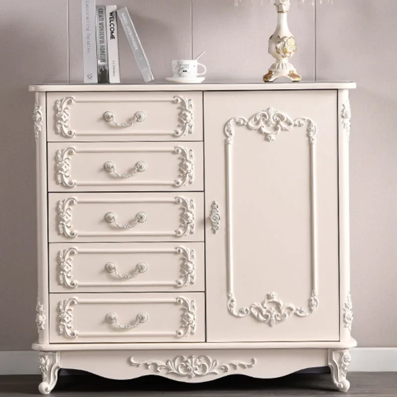 Design European Bedroom Cabinet Drawers White Luxury Storage Bedroom Cabinet Doors Tall Cassettiera Camera Da Letto Furniture