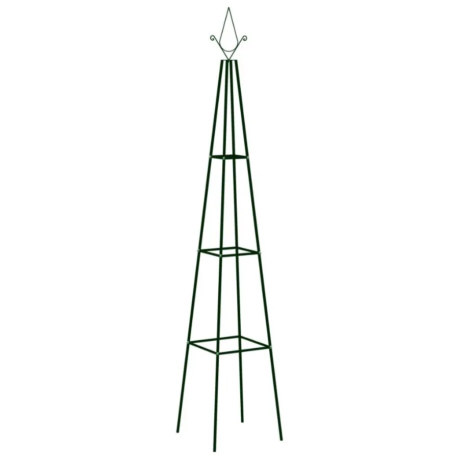 

Garden Climbing Plant Racks 2 pcs Dark Green 13.8x13.8x76.8 Iron