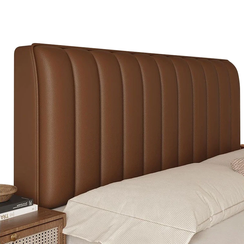 Housse de tête de lit en cuir PU, protection arrière rembourrée, souple, tout compris, imperméable, extensible