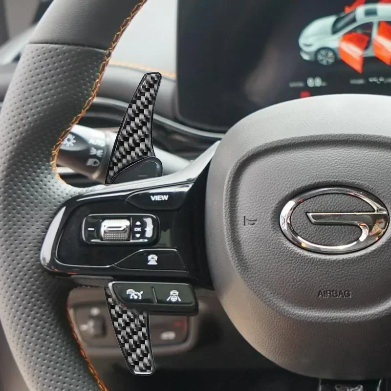 

ABS Carbon Fiber Car Steering Wheel Shift Paddle Shifter Extension for Trumpchi EMPOW55 GA6 GS7 GS8 GS5