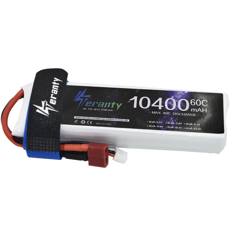 แบตเตอรี่ LiPo 10400MAh 11.1V 3S 60C สำหรับเฮลิคอปเตอร์ควบคุมรีโมตเครื่องบิน Quadcopter รถยนต์เครื่องบิน11.1V 3S T 2P XT60 XT90ปลั๊ก
