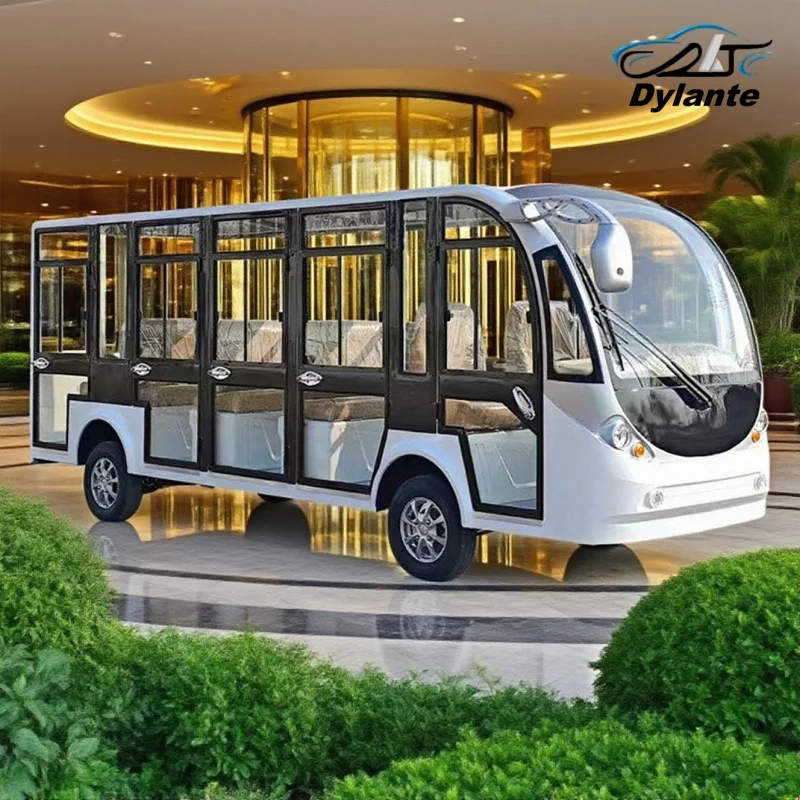 Latest Design 8 11 14 17 Seater Electric Sightseeing Bus High Quality Tour Shuttle Bus Tourist Car For TranSporTing Tourists