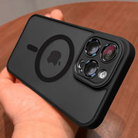 Magnetic Luxury Matte Translucent Armor Shockproof Case For iPhone 11 12 13 14 15 16 Pro Max Plus Magsafe Wireless Charge Cover