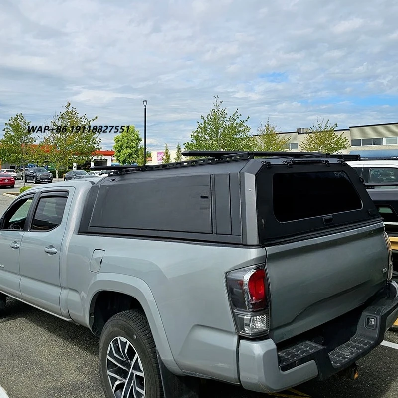 

Basic Aluminum Camper Shell Lockable Tailgate No Fuss No Frills Waterproof Dustproof Truck Cap for Full Size Pickup 6.5ft Bed