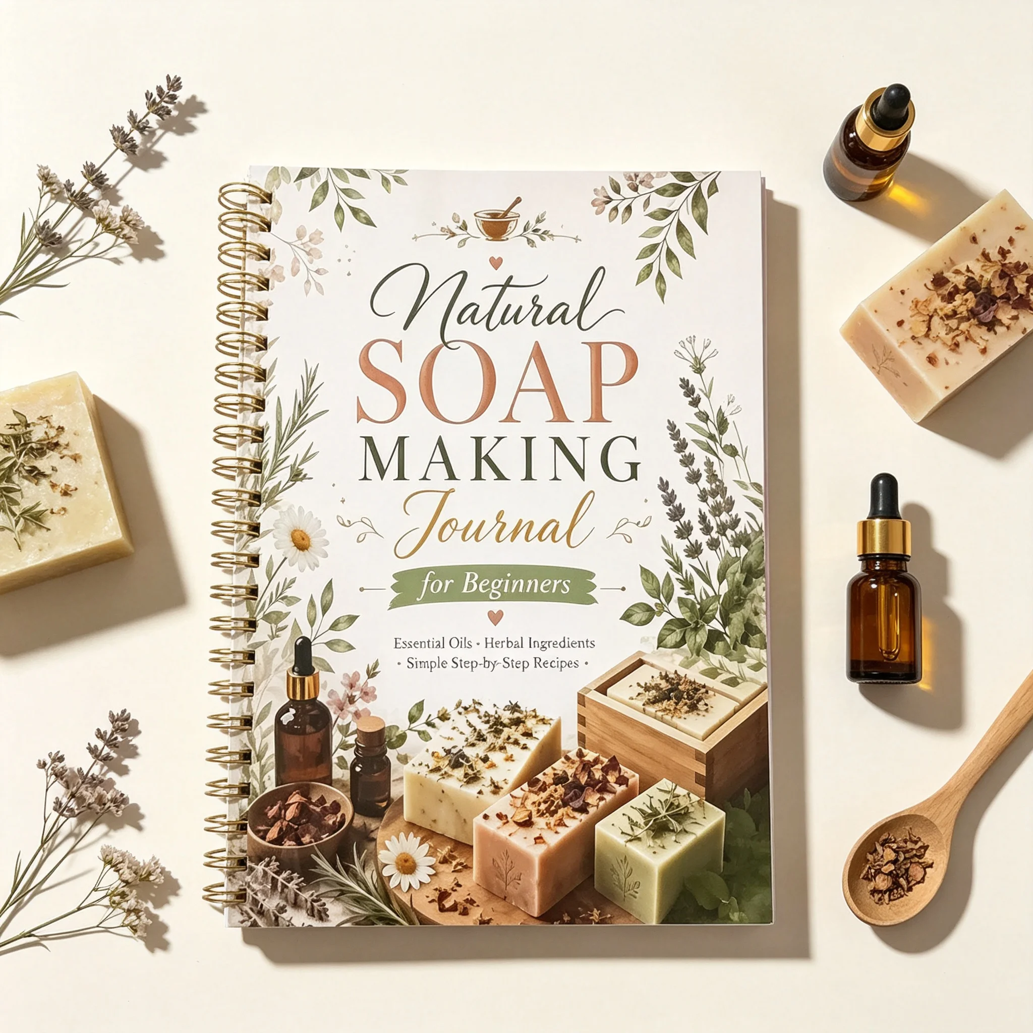 دفتر أعمال يدوية للنساء - كتاب - مراجعة Soap Making For Beginners Book وسعره
