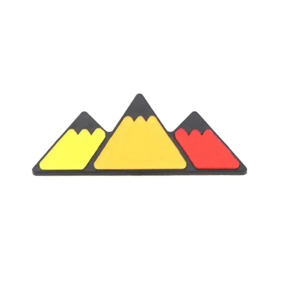 Three-color Design Small Logo Modified Snow Mountain Car Label Sticker For Toyota TACOMA 4RUNNER\'s Grille Badge Car Accessories