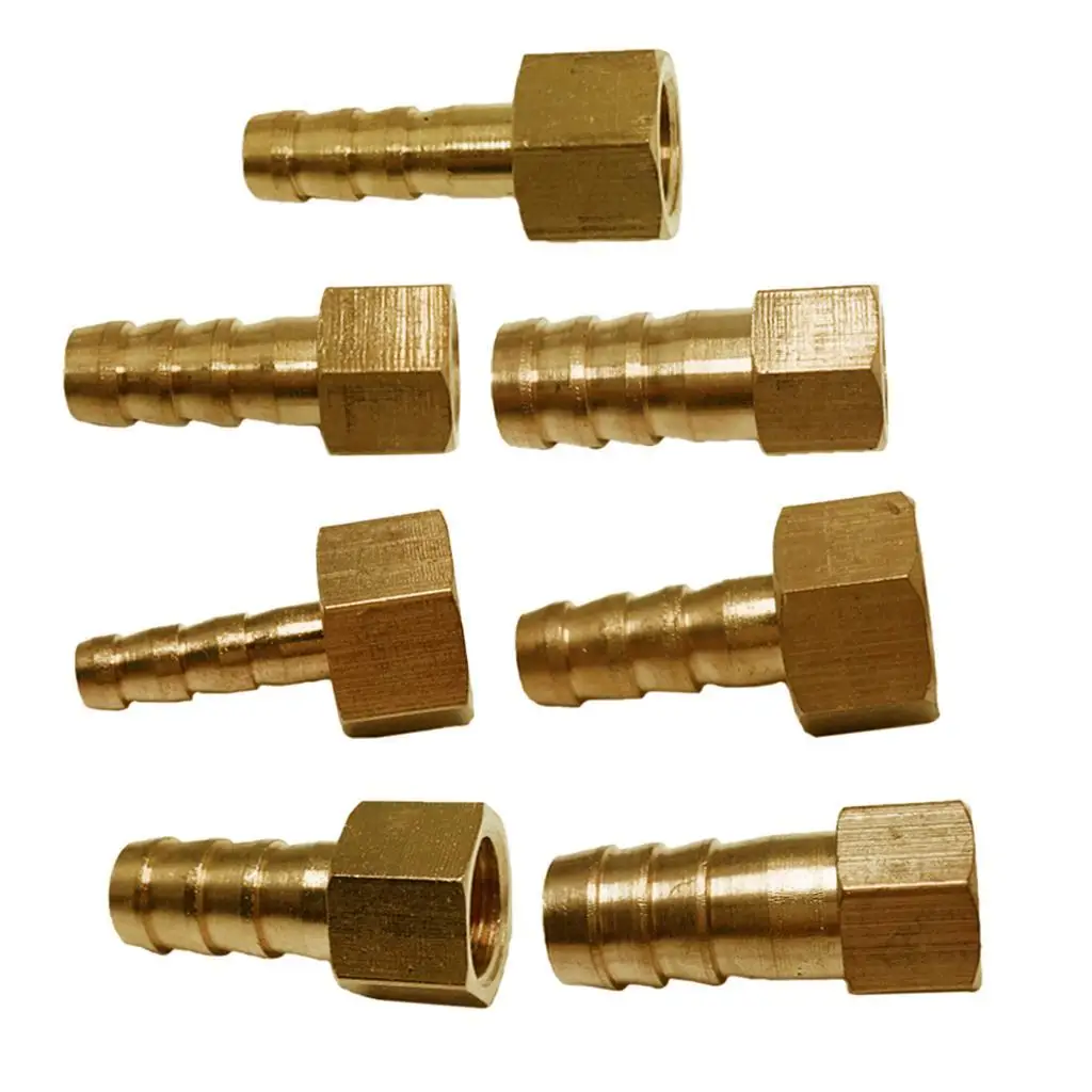 Brass Straight Hose Fitting- Barb Coupler Connectors,(DN6-DN8) 6-12mm, Heavy Duty