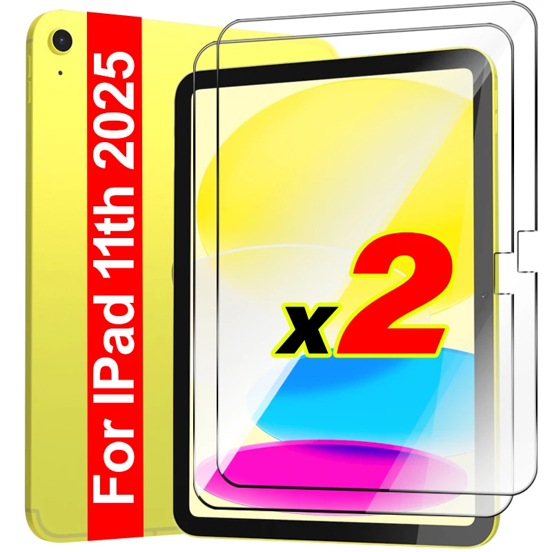 

For IPad A16 11th 2025 Tempered Glass Shatterproof Screen Protectors for IPad 11th 10th Air 11 11inch 13 13inch Protective Film